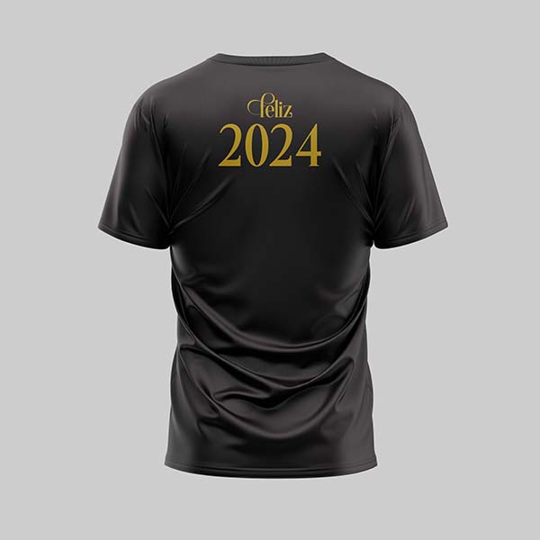 Camisa Gola V natalino